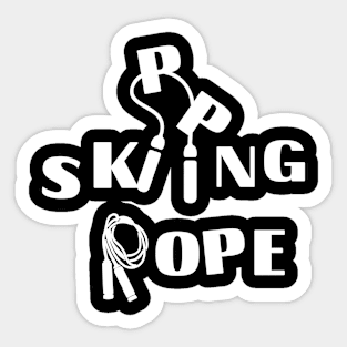 Skipping Rope Rope Design for Rope Jumpers Sticker